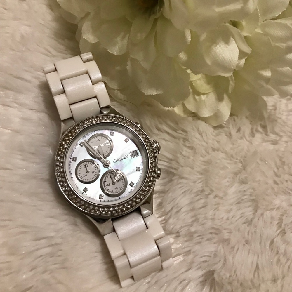 DKNY rhinestone watch